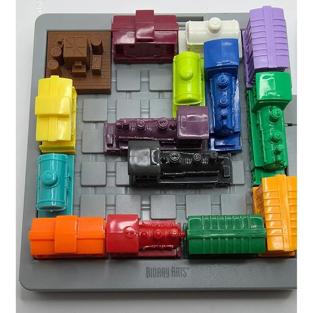Binary Arts Railroad Rush Hour Sliding Block Puzzle Game 50 Challenges TravelToy